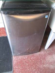 lot 26 image: Danby stainless front mini fridge...