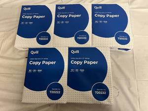 2500 Sheets of Quill Copy Paper 8.5 x 11