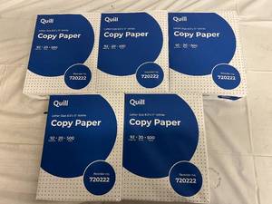 2500 Sheets of Quill Copy Paper 8.5 x 11