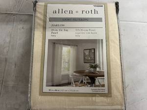 Allen and Roth 84in Light Filtering Curtains