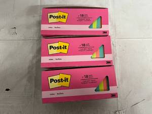 3 Packs of Post-It Cabinet Note Packs