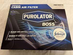 Purolator Boss Premium Cabin Air Filter