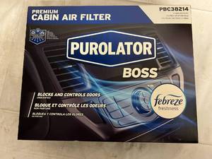 Purolator Boss Premium Cabin Air Filter