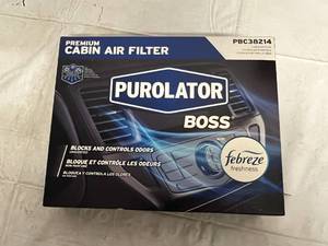 Purolator Boss Premium Cabin Air Filter