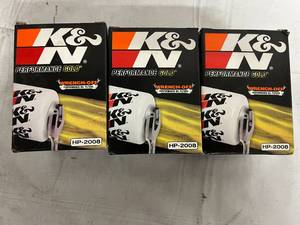 3 K&N Performance Gold Performance Oil Filters