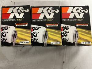3 K&N Performance Gold Performance Oil Filters