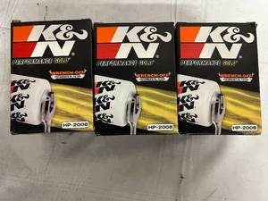 3 K&N Performance Gold Performance Oil Filters