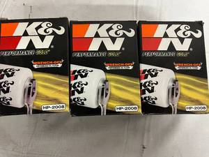 3 K&N Performance Gold Performance Oil Filters