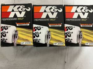 3 K&N Performance Gold Performance Oil Filters