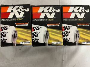 3 K&N Performance Gold Performance Oil Filters