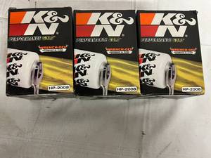 3 K&N Performance Gold Performance Oil Filters