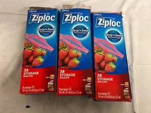3 x 38 Packs of Gallin Ziploc Bags