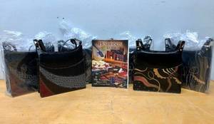 lot 25 image: Lot of 6 Brand New Henderson Leather HandbagsPurses