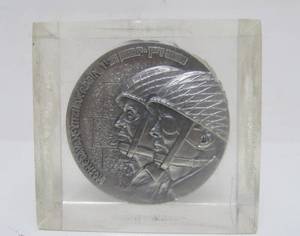 lot 53 image: Vintage 1967 Israeli Silver Shekel Medallion - Victory of Zahal