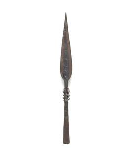 lot 72 image: Old Iron Congolese Spear Tip