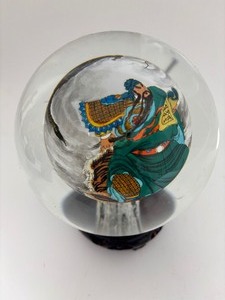 lot 55 image: Reverse Painted Chinese Crystal Ball