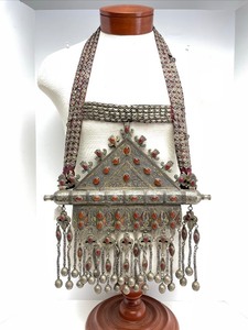 lot 131 image: Antique 19th Century Turkoman Large Gilt Silver Chest Adornment  Necklace