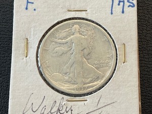 1917-S Walking Liberty Half Dollar Mintmark on Reverse