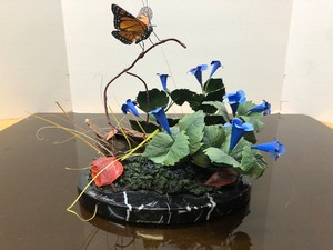 INCREDIBLE Matthew Placzek Butterfly Floral Sculpture