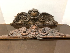 Antique European Cherub Carvings