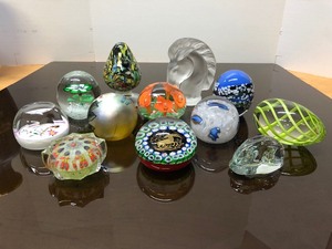 BEAUTIFUL Art Glass Paperweight Lot