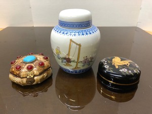 Ginger Jar Trinket Box Lot