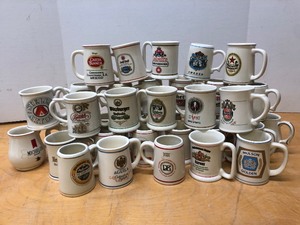 Collection of Franklin Porcelain Tankards of the Worlds Great Breweries