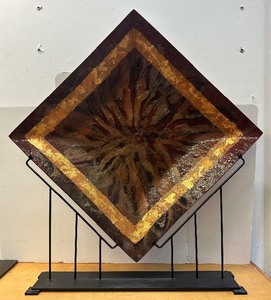 LARGE Tony Evans Art Glass on Stand