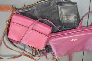 lot 9 image: Lot of Designer Handbags and Wallets - Kate Spade, Coach, Fossil