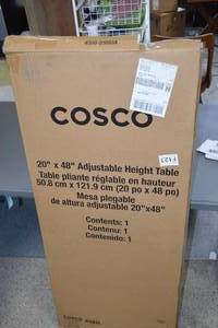 lot 82 image: Cosco 20 x 48 Adjustable Height Table