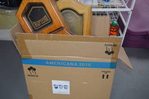lot 132 image: Lot of Vintage Wooden Wall Clocks and Assorted Items