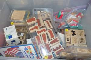 lot 162 image: Assorted Rubber Stamps Collection
