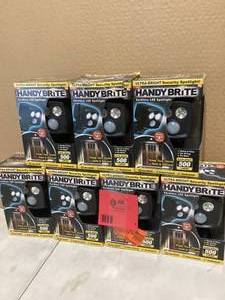 Lot of HANDY BRITE 500 Lumens Multi-Location Cordless Motion-Activated Sensor LED Spotlight Customer Returns See Pictures