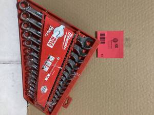 Milwaukee Combination SAE Wrench Mechanics Tool Set (15-Piece) Customer Returns See Pictures