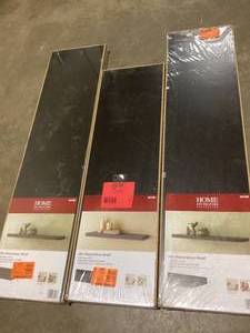 Lot of Assorted Decorative Shelfs Various Sizes and Conditions    Customer Returns See Pictures