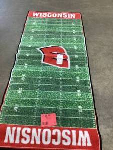 University of Wisconsin Football Field Rug  Customer Returns See Pictures