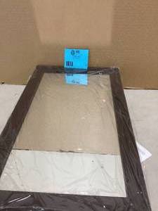 Glacier Bay 15.25 in. W x 26 in. H Rectangular Framed Surface-Mount Bathroom Medicine Cabinet with Mirror in Java    Customer Returns See Pictures