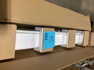 Glacier Bay 36.4 in. W x 30.2 in. H Rectangular Medicine Cabinet with Mirror in White with Adjustable Shelves Customer Returns See Pictures