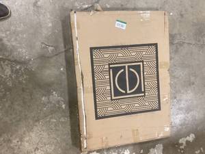 Eternity 34 X 24 inch Brass Wall Mirror by Elegant Lighting    Customer Returns See Pictures