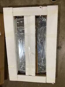 Kate and Laurel Darbridge 24.00 in. W x 40.00 in. H Black Rectangle Traditional Framed Decorative Wall Mirror  Customer Returns See Pictures