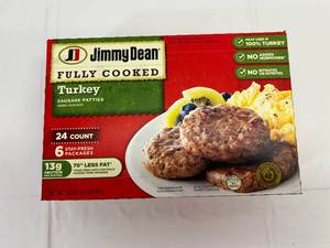 A. 24ct Jimmy Dean Turkey Sausage Patties