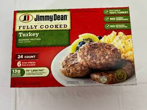 A. 24ct Jimmy Dean Turkey Sausage Patties