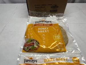 JJ. 6x 8 Honey Wheat Carb Wise Wraps