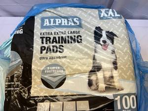 100ct Alphs XXL Training Pads-torrn package