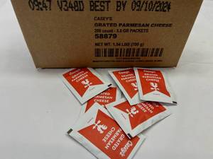 200 Packets Grated Parmesan Cheese