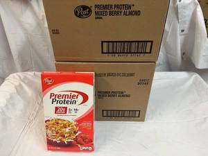 2x 8-9oz Boxes Post Premier Protein Cereal