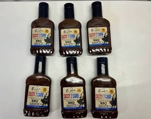 6x 17.5oz Ken Davis Sassy 2 Carb BBQ Sauce
