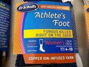3 New Pair Dr Scholls Athletes Foot Socks