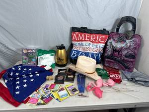 Vintage HeMan Snake Mountain, Pokemon Cards, American Flag, Collectibles, Cowboy Hat, Funko, and More