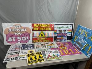 16 New Yard Signs with Metal Stands